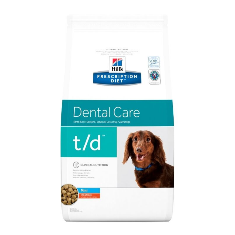 Hill's PD Canine T/D mini, Boli Stomatologice - 3 Kg - Hermannvet Magazin
