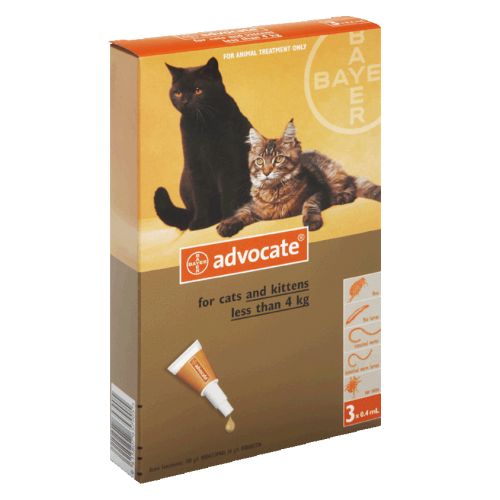 ADVOCATE 0-4 Kg PISICĂ - pipete x3 - Hermannvet Magazin